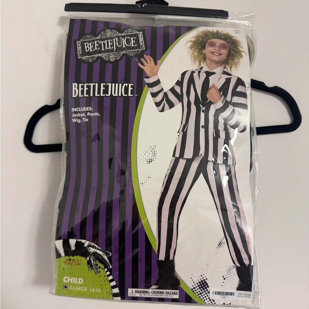 Spirit Beetlejuice Kids Costume - Black and White